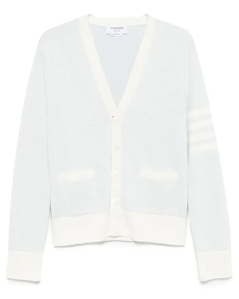 Thom Browne Cardigan mit V-Ausschnitt - Blau Blau