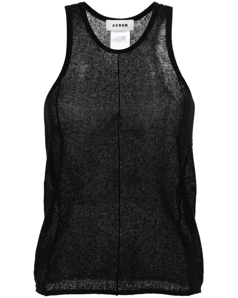 AERON Semi-transparentes Kismet Oberteil - Schwarz Schwarz