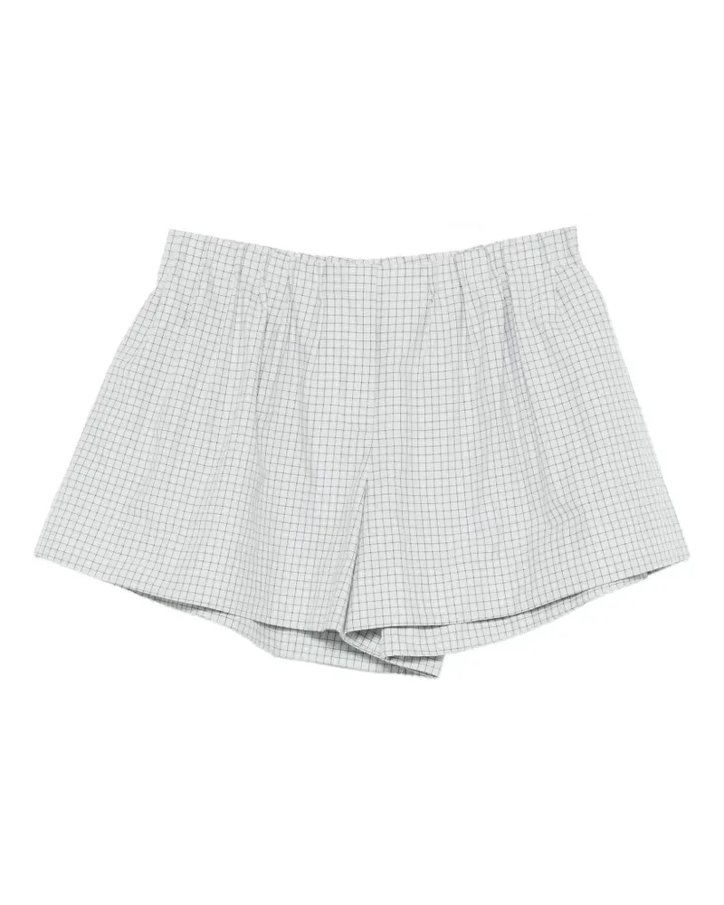 Brandon Maxwell checked shorts - Grau Grau