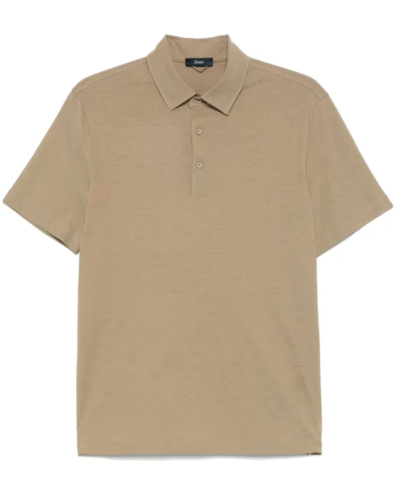 Herno Klassisches Poloshirt - Grün Grün