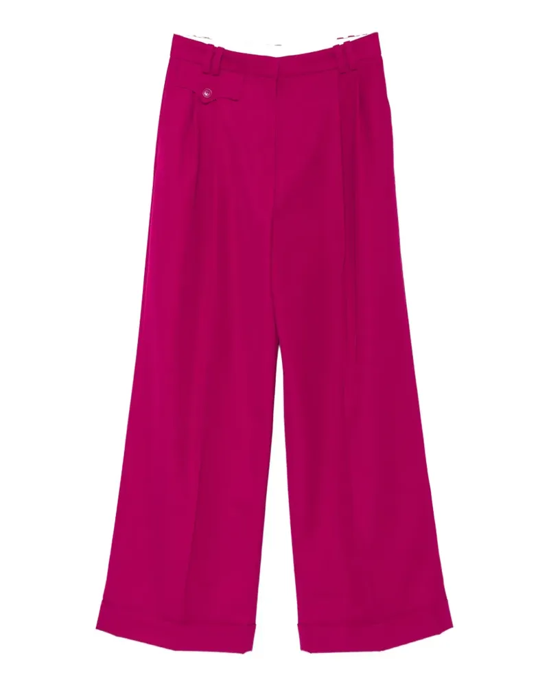 Zimmermann Luna belt-loops trousers - Rosa Rosa
