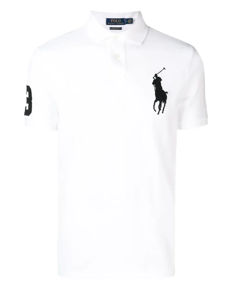 Ralph Lauren Poloshirt mit aufgesticktem Logo - Weiß Weiß