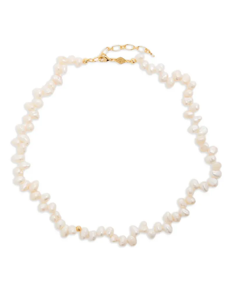 Anni Lu Pearly Drop necklace - Gold Gold