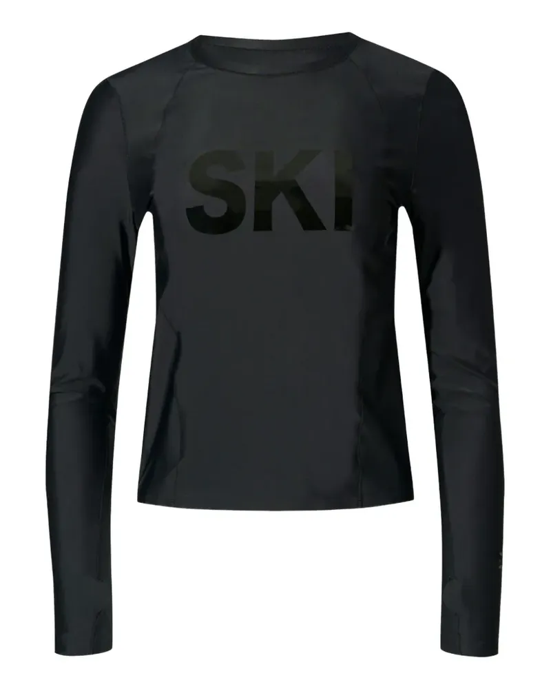 Perfect Moment crew-neck raglan-sleeve base layer top - Schwarz Schwarz