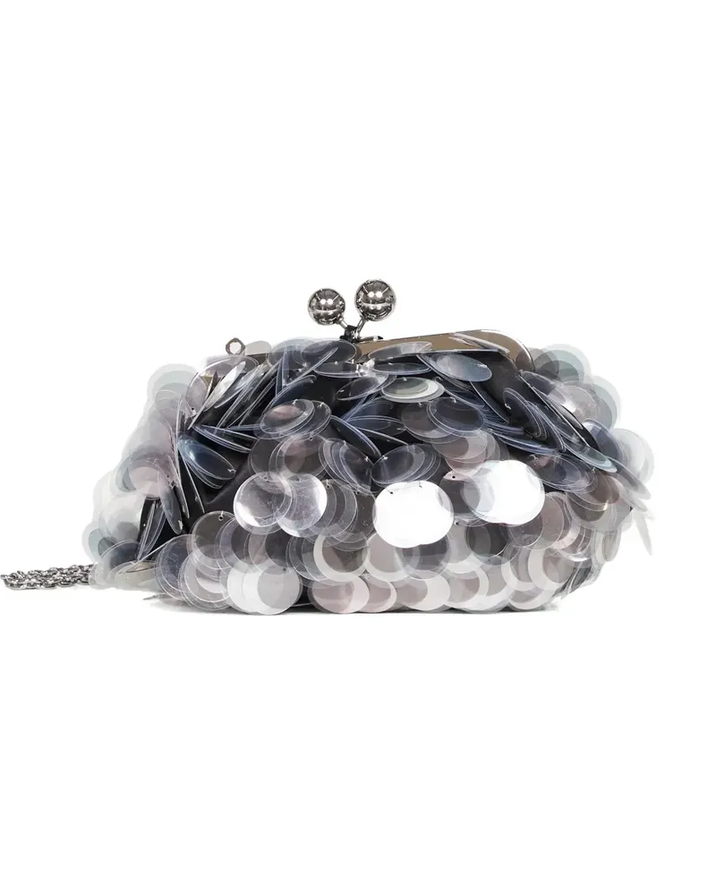 Max Mara sequin-embellished clutch bag - Silber Silber