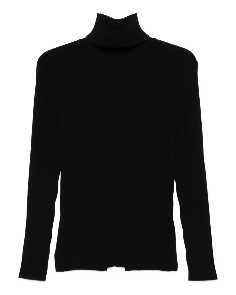 P.A.R.O.S.H. P.A.R.O H. Gerippter Pullover - Schwarz Schwarz