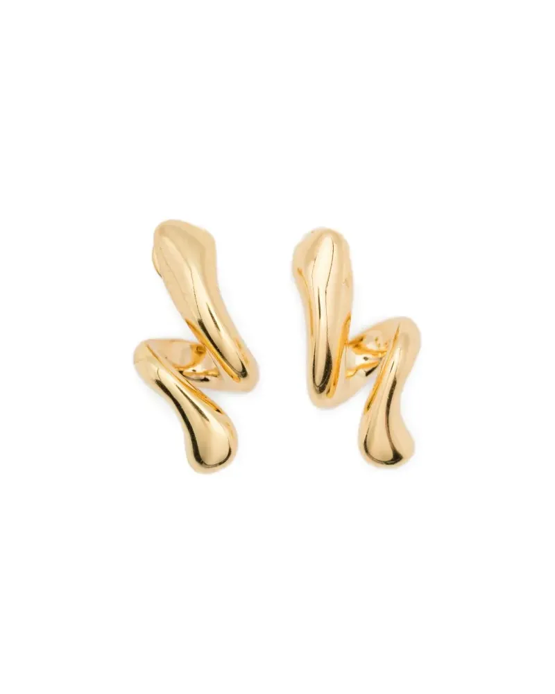 Maria Black curl stud earrings - Gold Gold