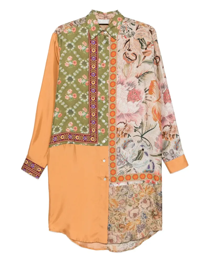 Pierre-Louis Mascia Hemd mit Blumenmuster - Orange Orange