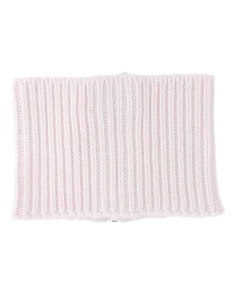 Sa Su Phi ribbed-knit zip-fastening neckwarmer scarf - Rosa Rosa