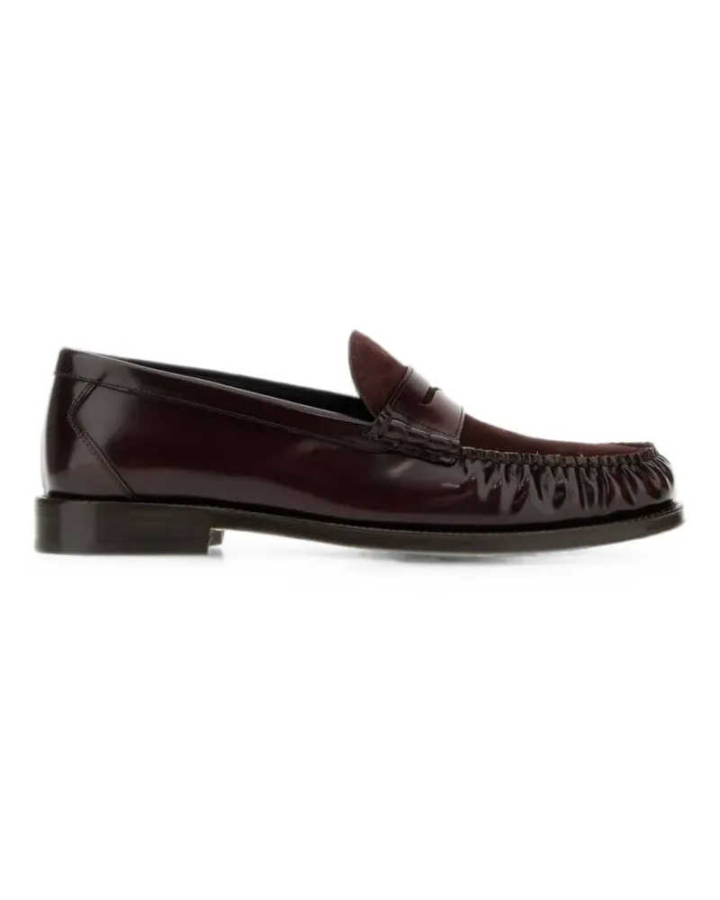 Brunello Cucinelli leather loafers - Rot Rot