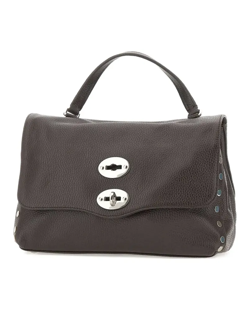 Zanellato small Postina side-studs tote bag - Braun Braun