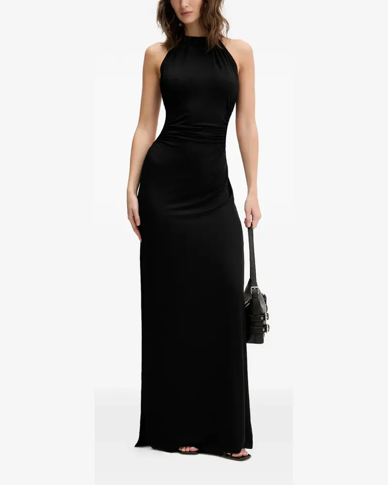 Karl Lagerfeld halterneck maxi dress - Schwarz Schwarz