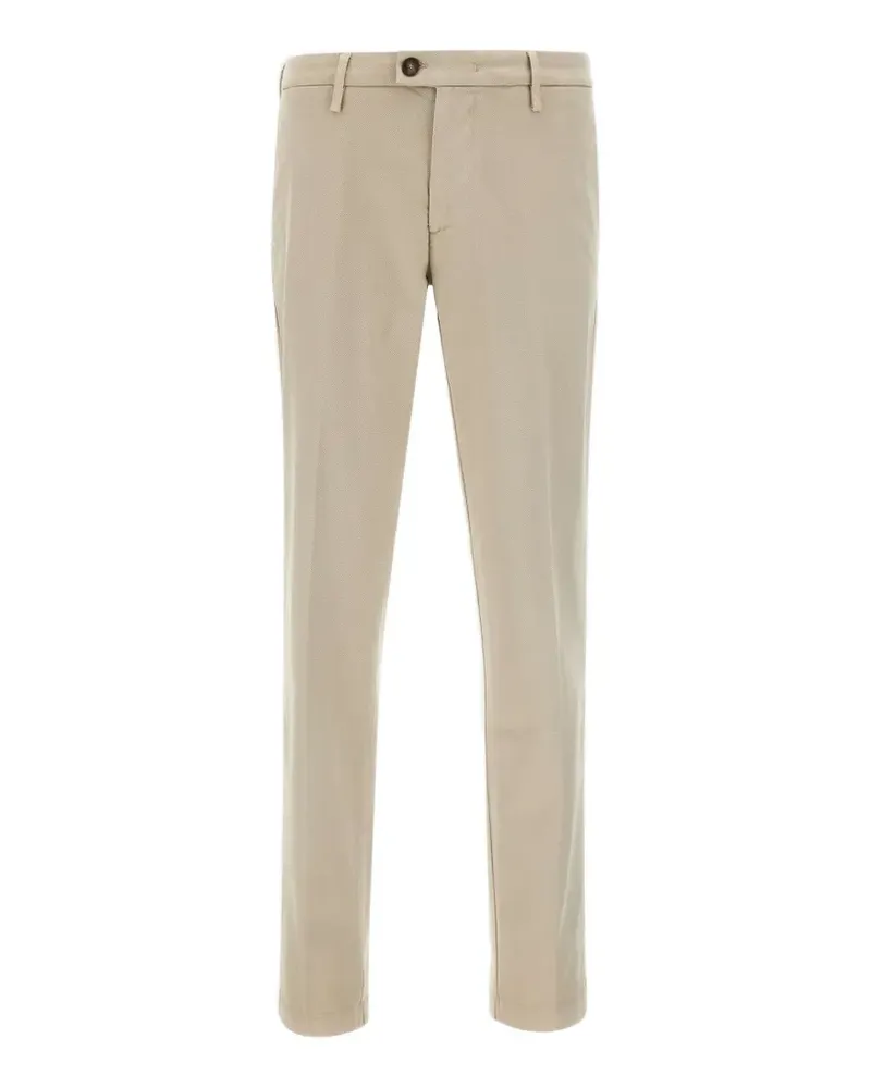 Re-HasH Mucha front-pleated slim-fit chinos - Nude Nude