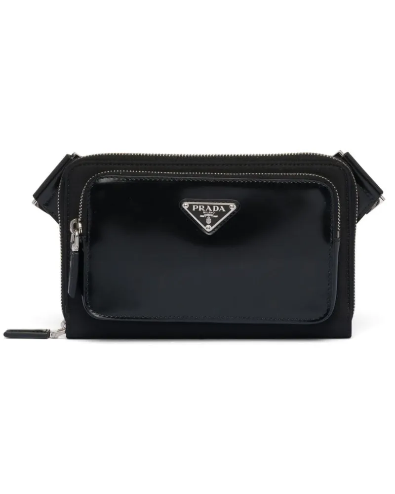 Prada Schultertasche aus Re-Nylon - Schwarz Schwarz