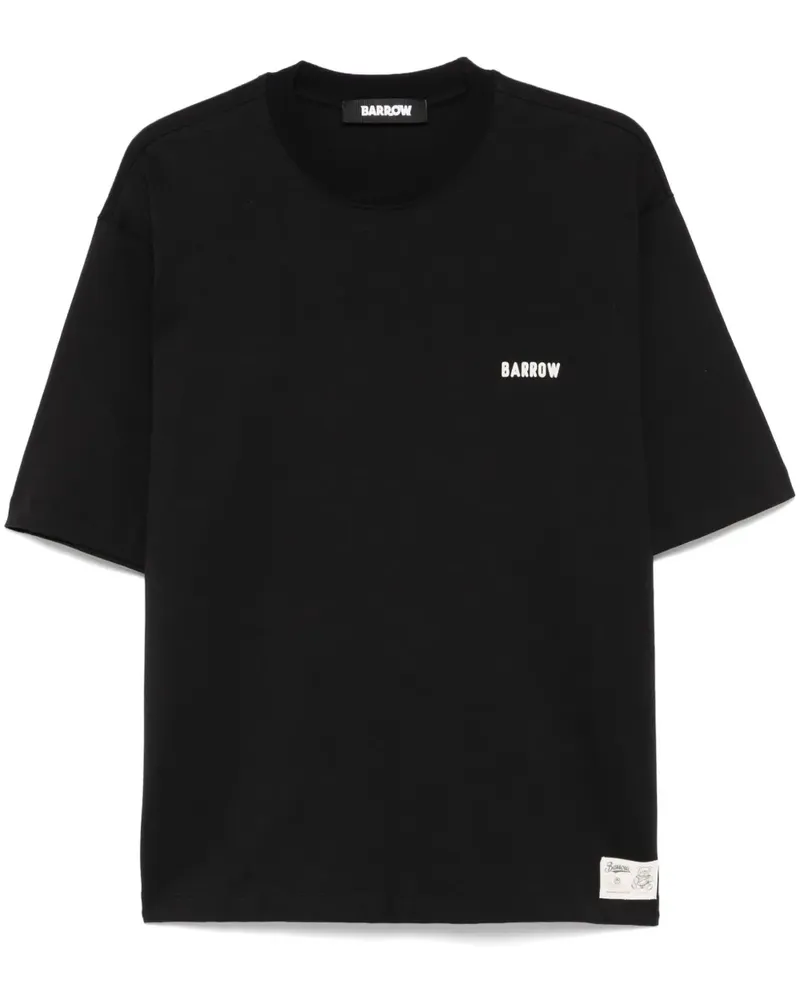 BARROW T-Shirt mit Logo-Print - Schwarz Schwarz