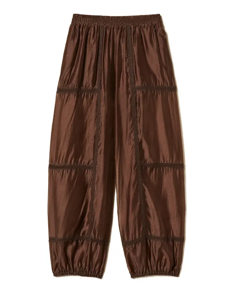 Twin-Set elastic-waistband trousers - Braun Braun