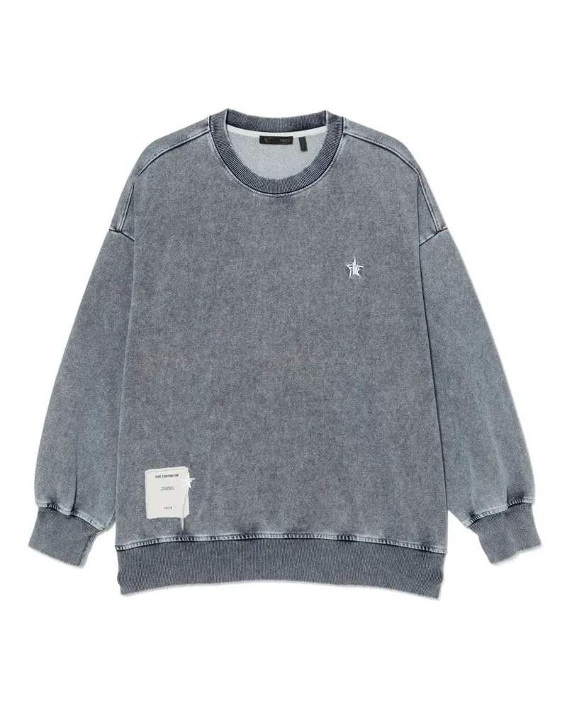 FIVE CM Sweatshirt mit Logo-Stickerei - Blau Blau
