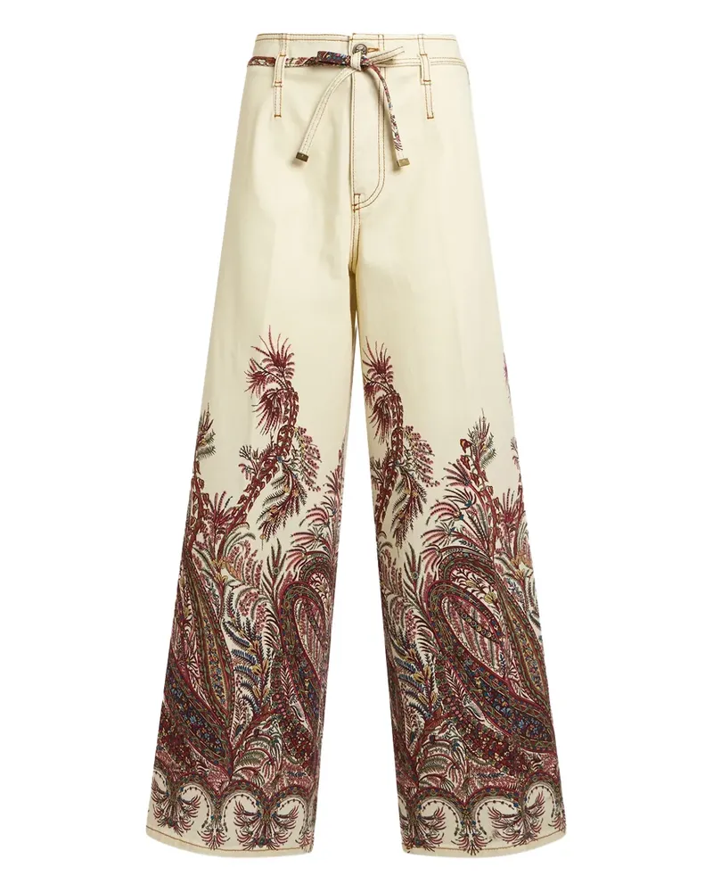 Etro paisley-print jeans - Weiß Weiß
