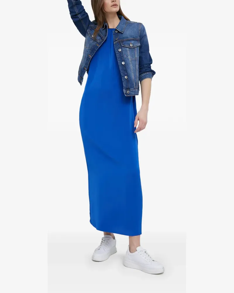 Benetton Geknöpfte Jeansjacke - Blau Blau