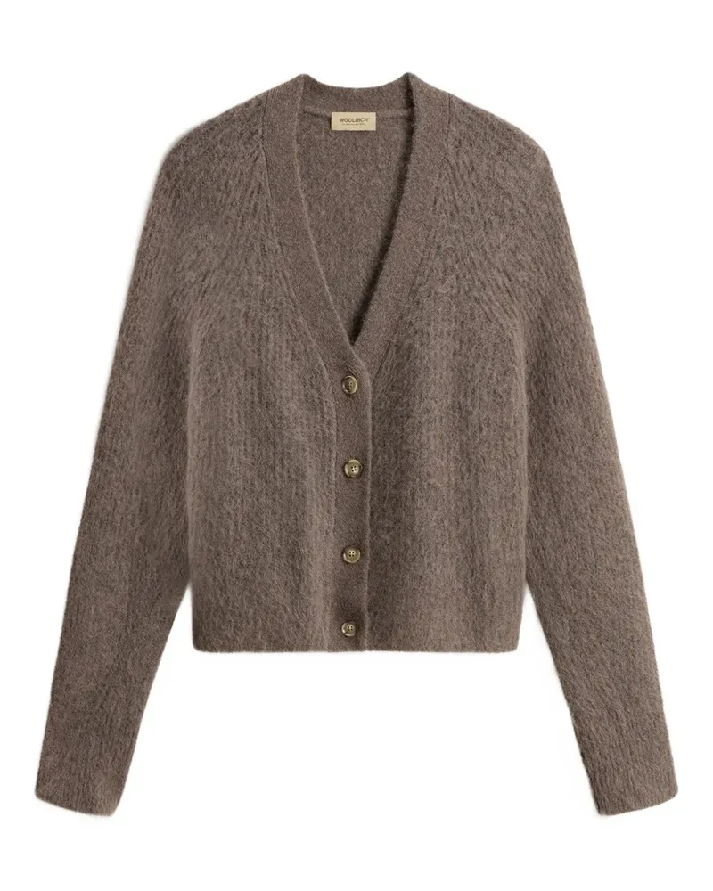 Woolrich Cardigan mit gebürstetem Effekt - Braun Braun