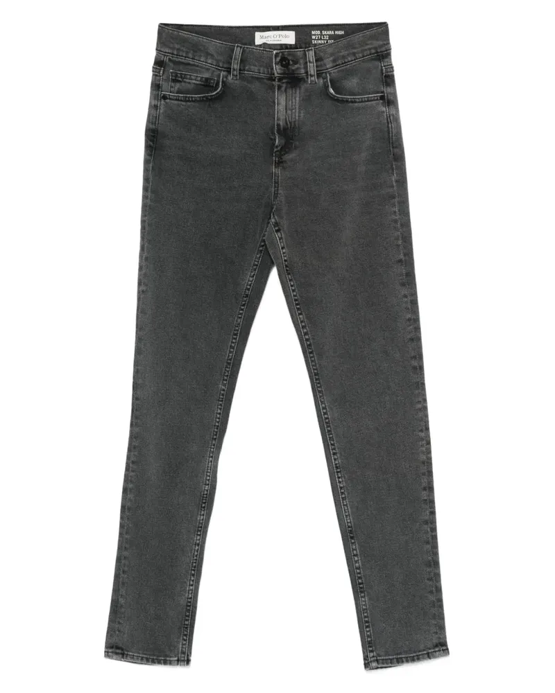 Marc O'Polo Skinny-Jeans mit hohem Bund - Grau Grau