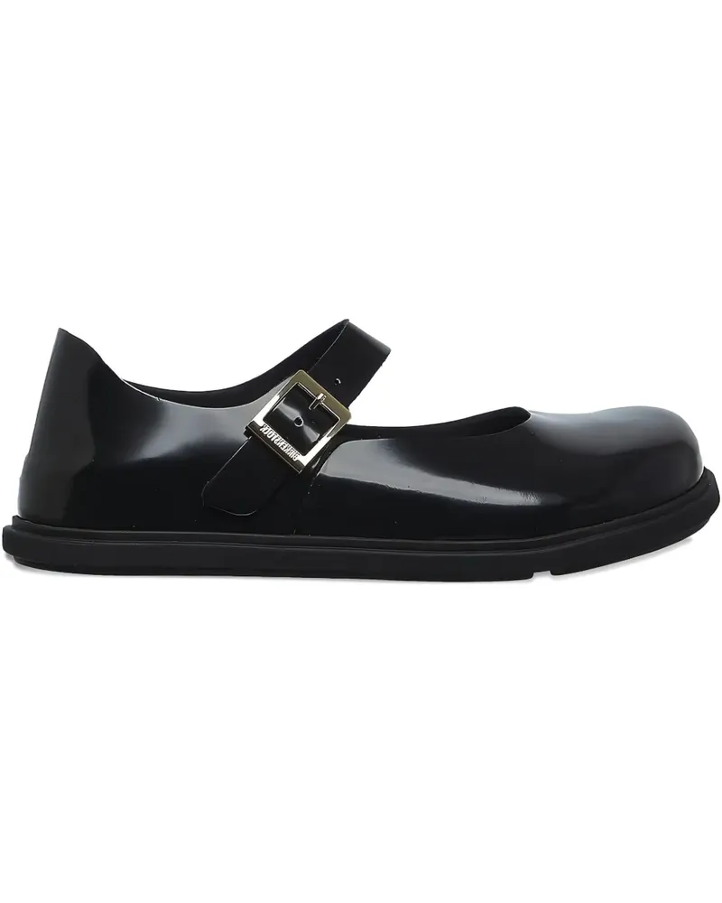 Birkenstock buckle strap ballet flats - Schwarz Schwarz