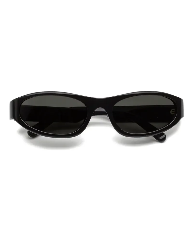 Marni Yozamei Sonnenbrille mit ovalem Gestell - Schwarz Schwarz