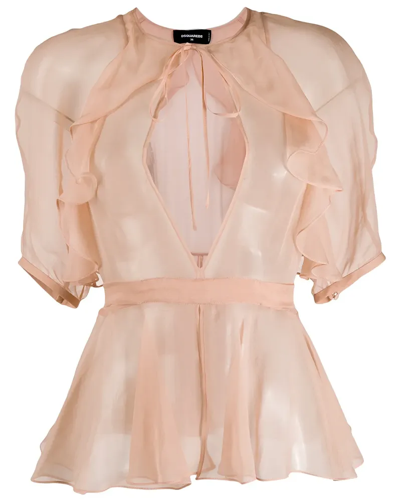 Dsquared2 Bluse mit geometrischem Print - Nude Nude