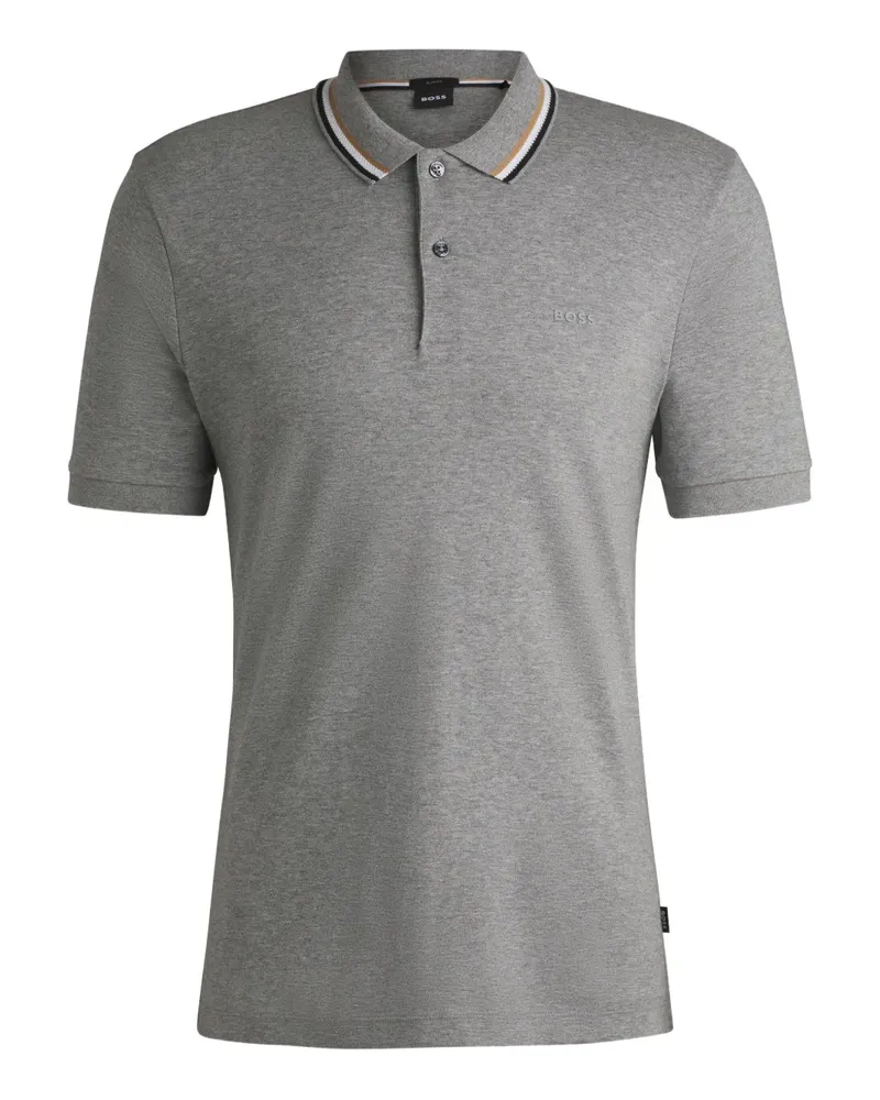 HUGO BOSS cotton polo shirt - Grau Grau