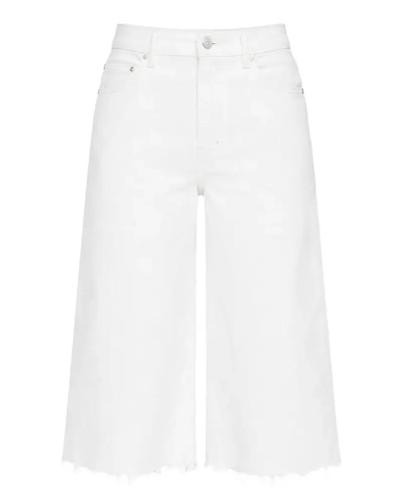 Mother frayed denim shorts - Weiß Weiß