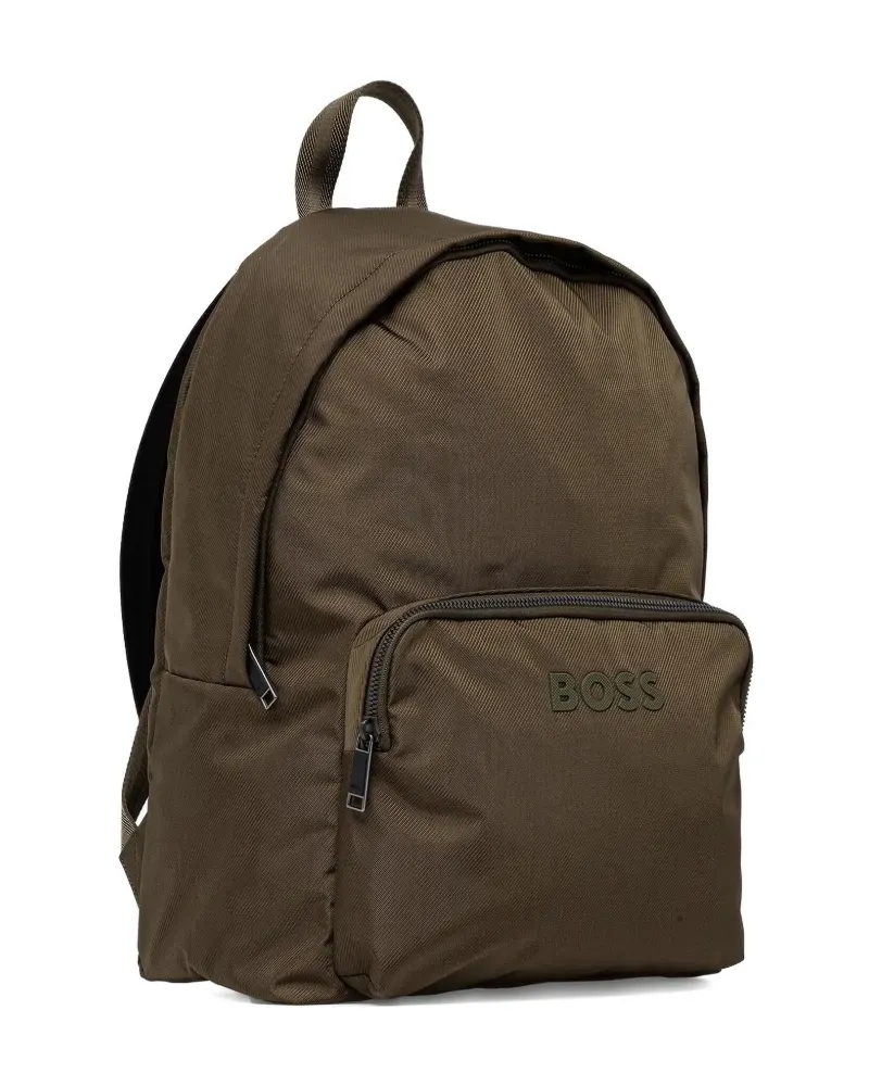 HUGO BOSS Rucksack mit Logo-Schild - Grün Grün