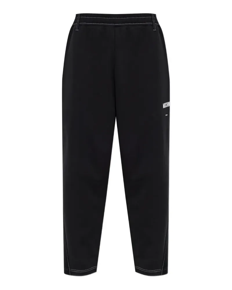 Moschino contrast-stitch track pants - Schwarz Schwarz