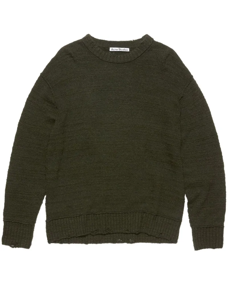 Acne Studios Pullover mit Rundhalsausschnitt - Grün Grün