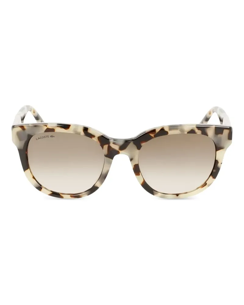 Lacoste Sonnenbrille in Schildpattoptik - Nude Nude