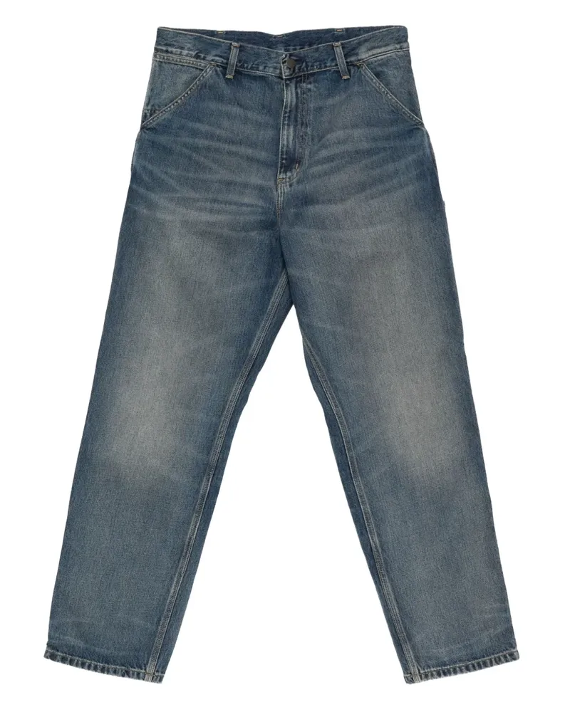 Carhartt WIP Single Knee Jeans mit Taschen - Blau Blau