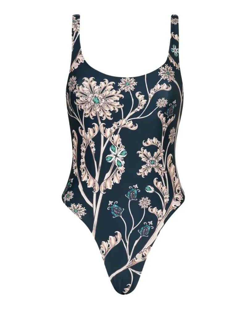 AGUA BENDITA Gema floral swimsuit - Blau Blau