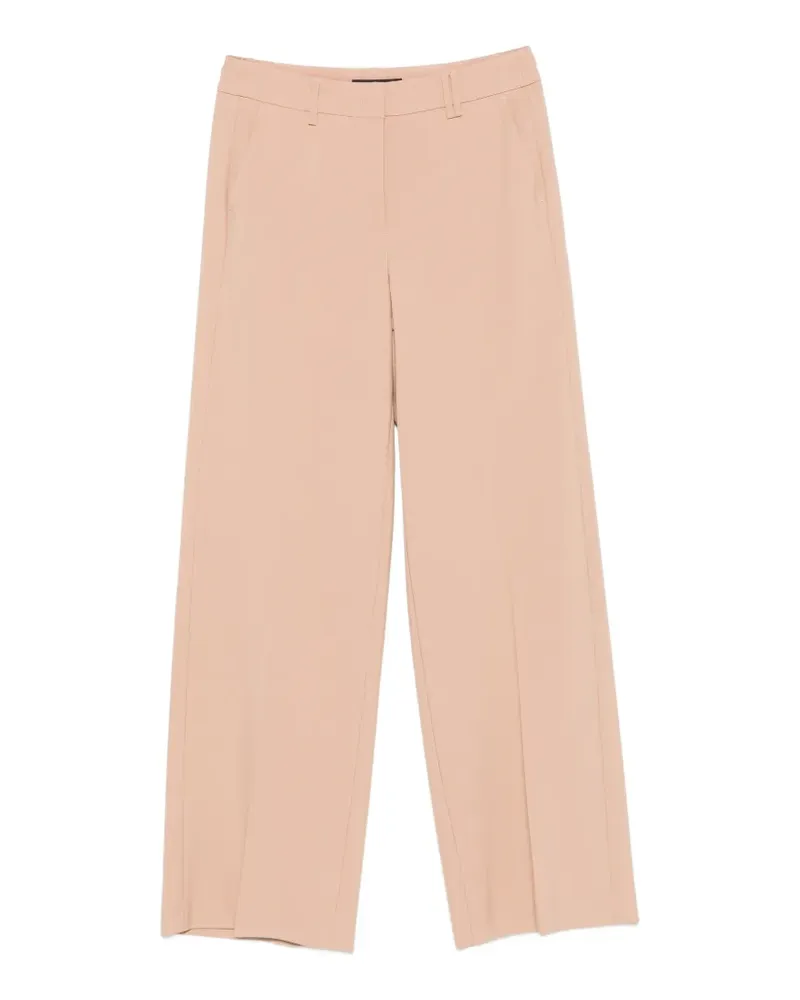 Luisa Cerano Wide-Leg-Hose mit Bundfalten - Nude Nude