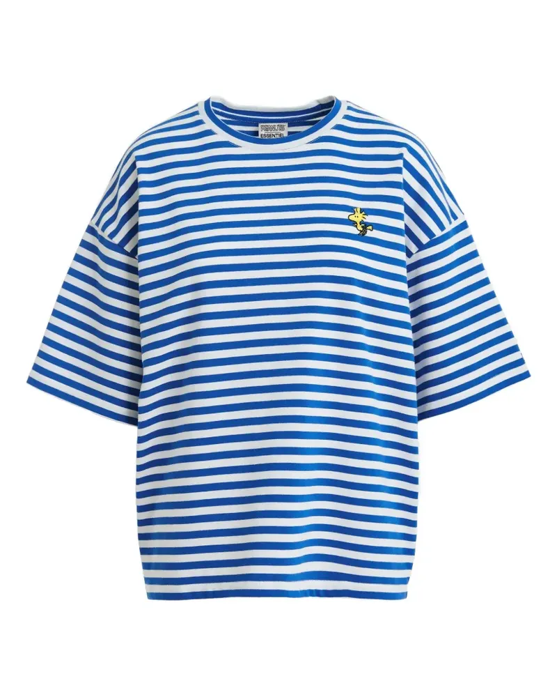Essentiel x Peanuts striped-pattern T-shirt - Blau Blau