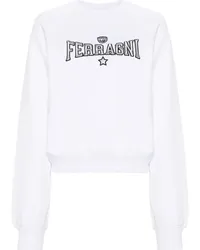 Chiara Ferragni Sweatshirt mit Logo-Stickerei Weiß