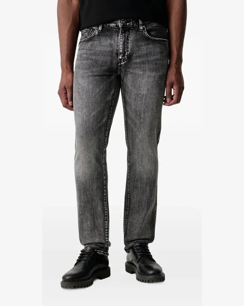 Armani Exchange acid-wash slim-fit jeans - Grau Grau