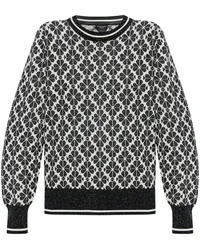 Kate Spade Pullover mit Monogrammmuster Schwarz