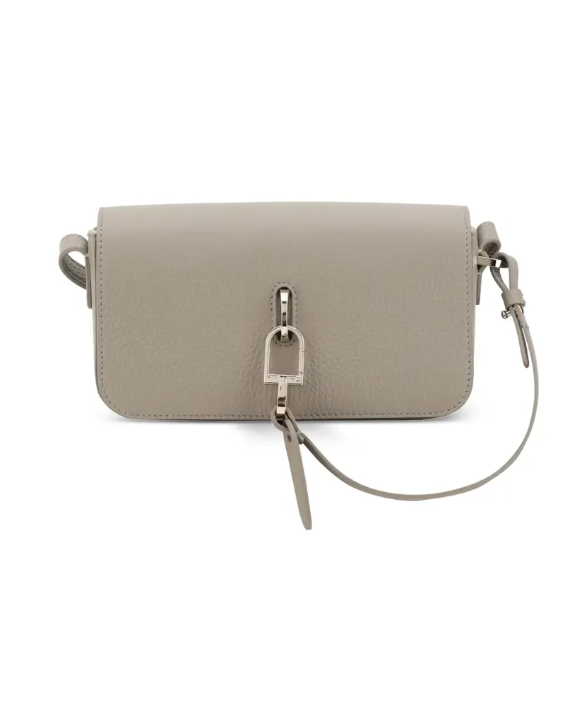 Giorgio Armani Schultertasche mit Klappe - Nude Nude