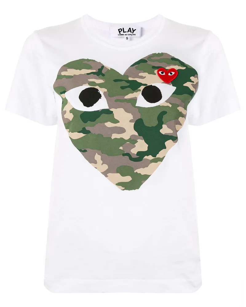 Comme des Garçons T-Shirt mit Logo-Print - Weiß Weiß
