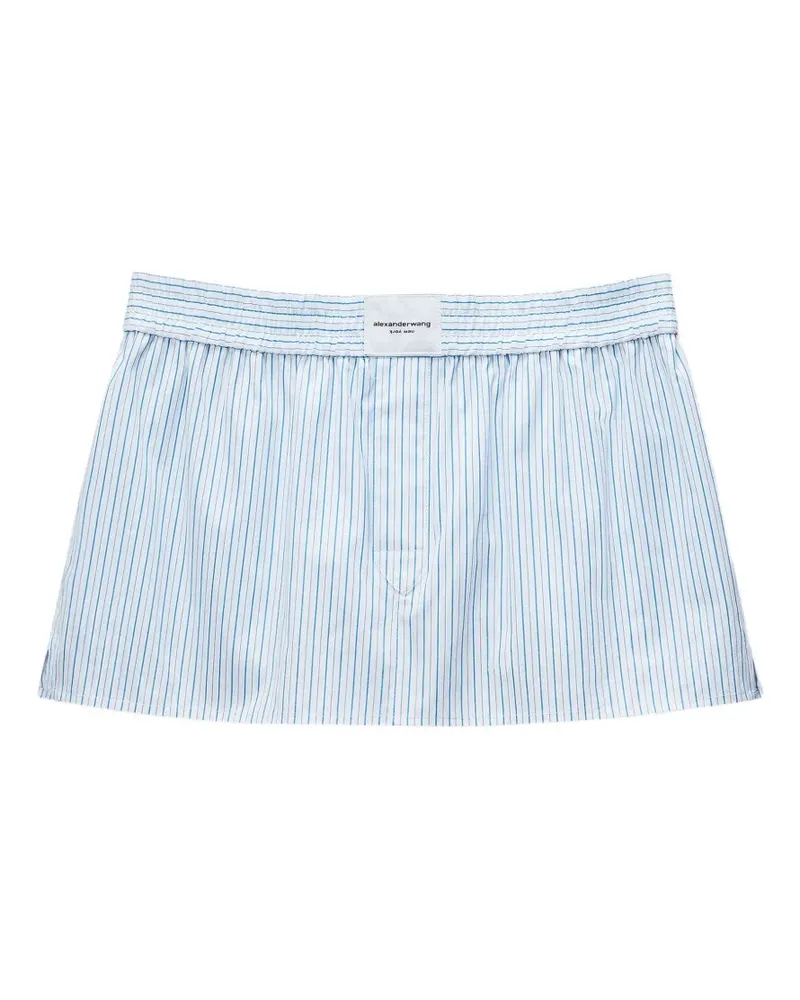 Alexander Wang striped Boxer skort - Weiß Weiß