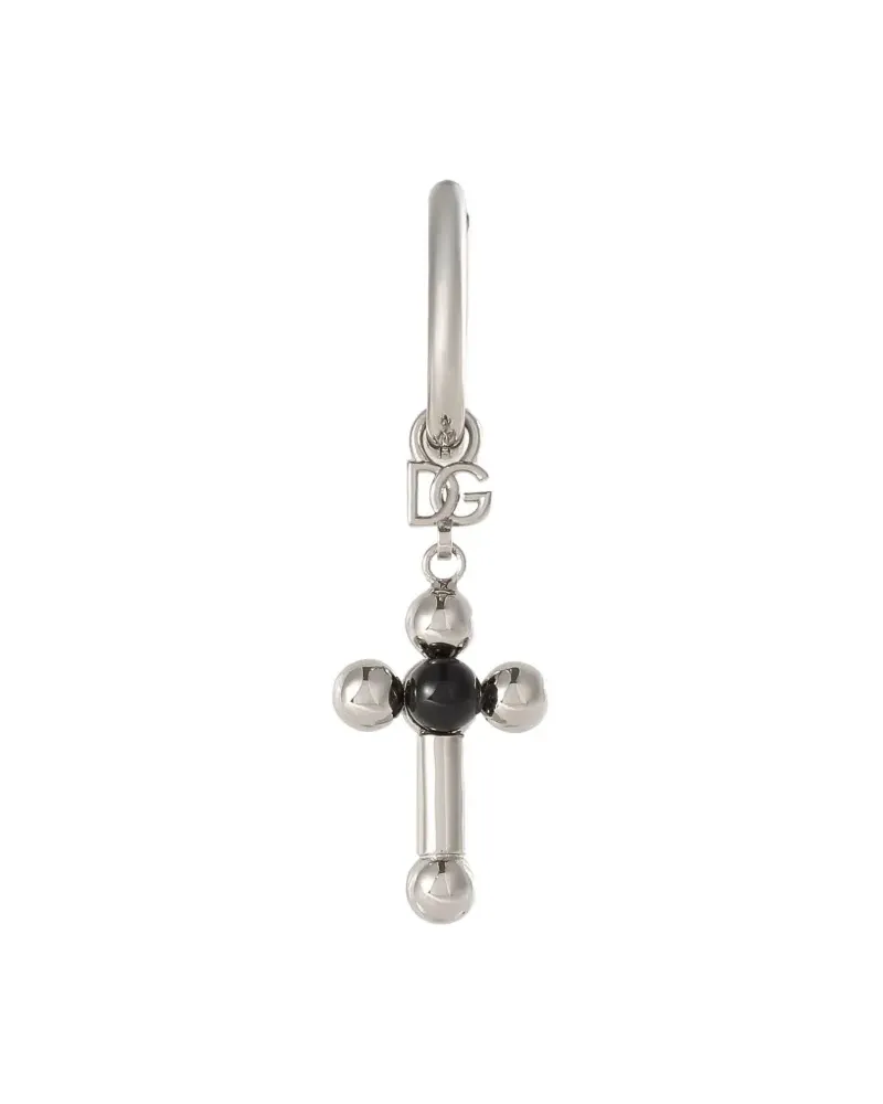 Dolce & Gabbana Einzelner Creole Ohrring - Silber Silber