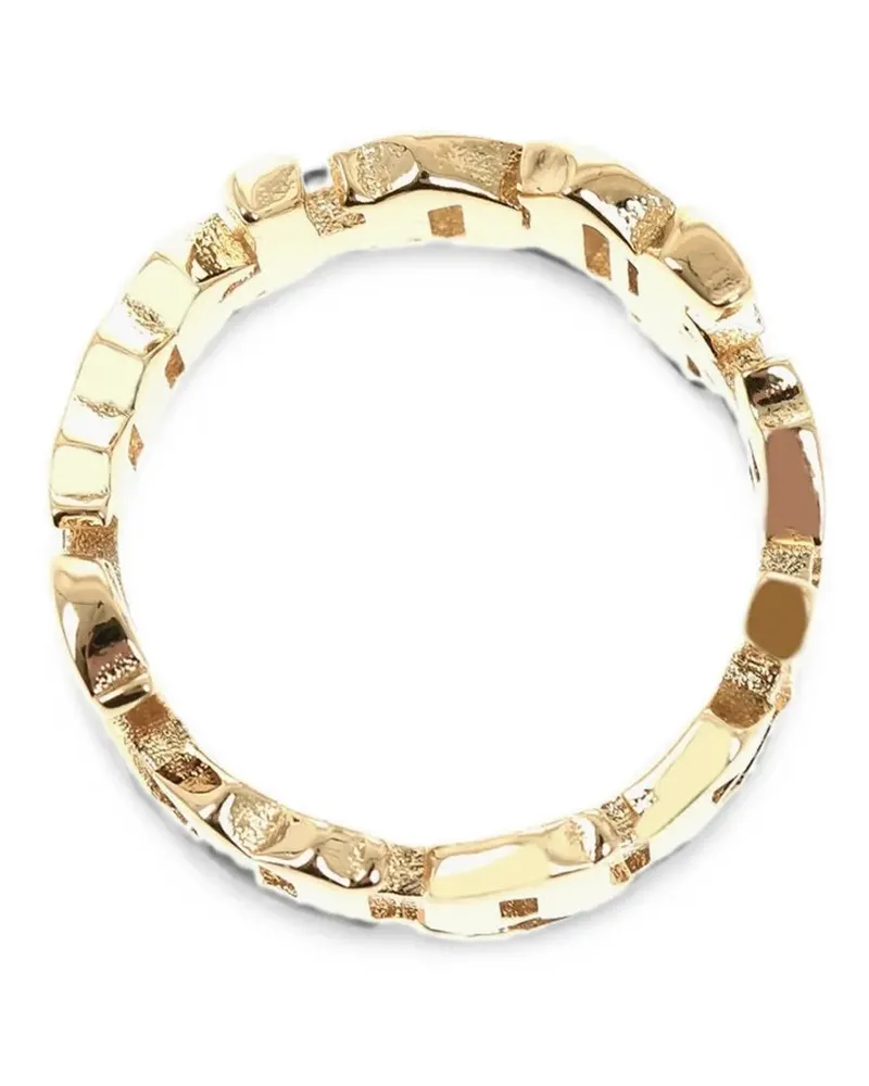 Palm Angels logo ring - Gold Gold