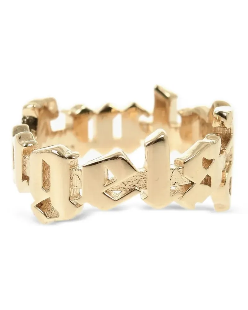 Palm Angels Ring mit Logo - Gold Gold