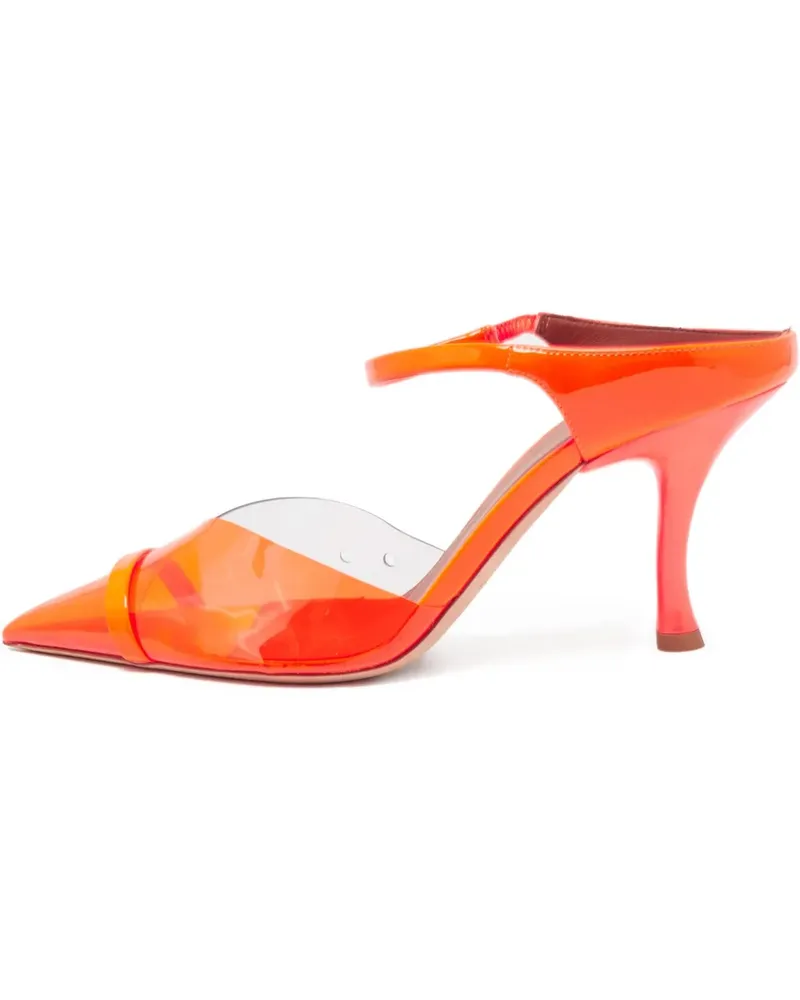Malone Souliers Transparente Mules mit spitzer Kappe 85mm - Orange Orange