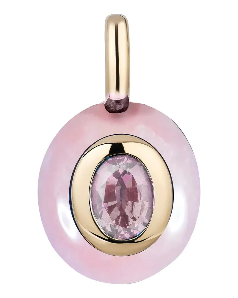 Mason and Books pink-opal pendant - Gold Gold
