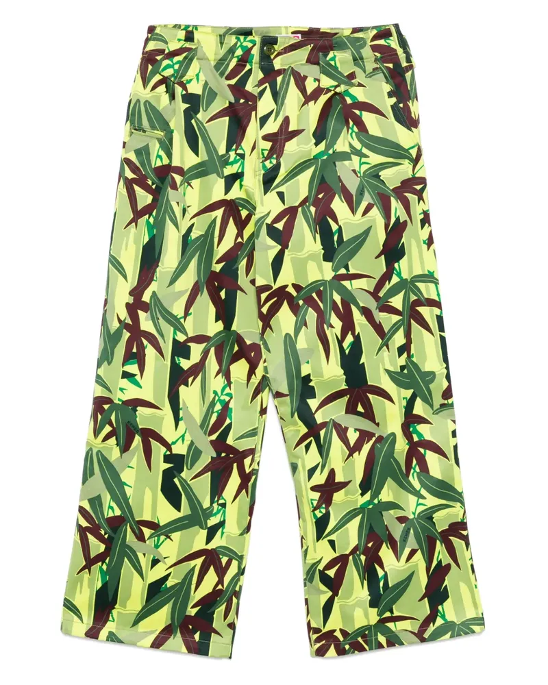 Kenzo Hose mit Chiku-Rin Camo-Print - Grün Grün
